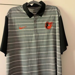 Under Armour Orioles three button polo shirt